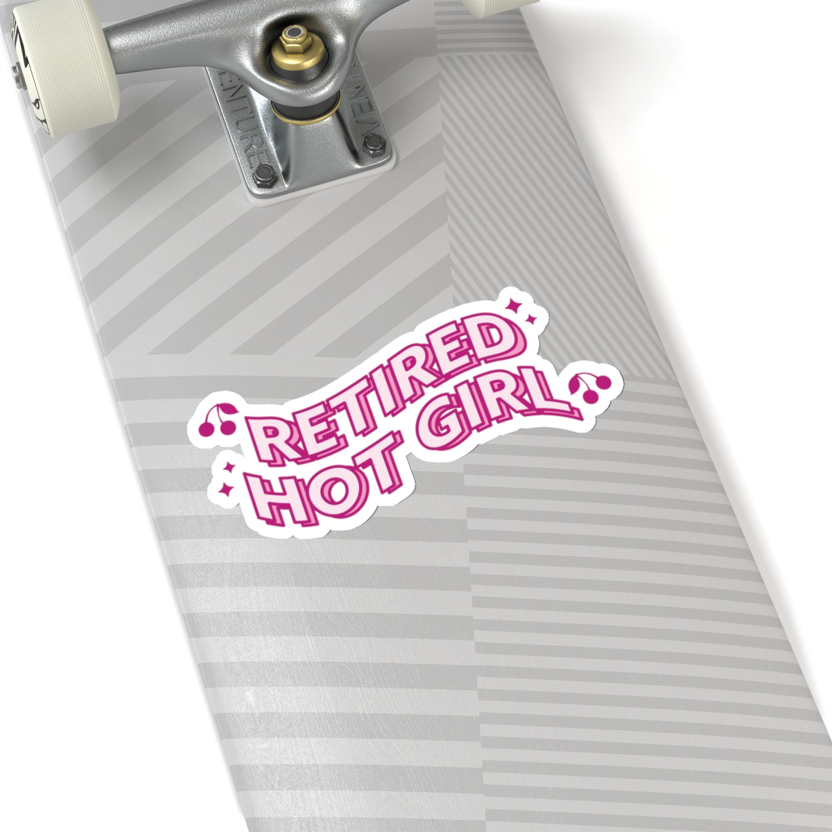 Retire Hot Girl Kiss-Cut Stickers