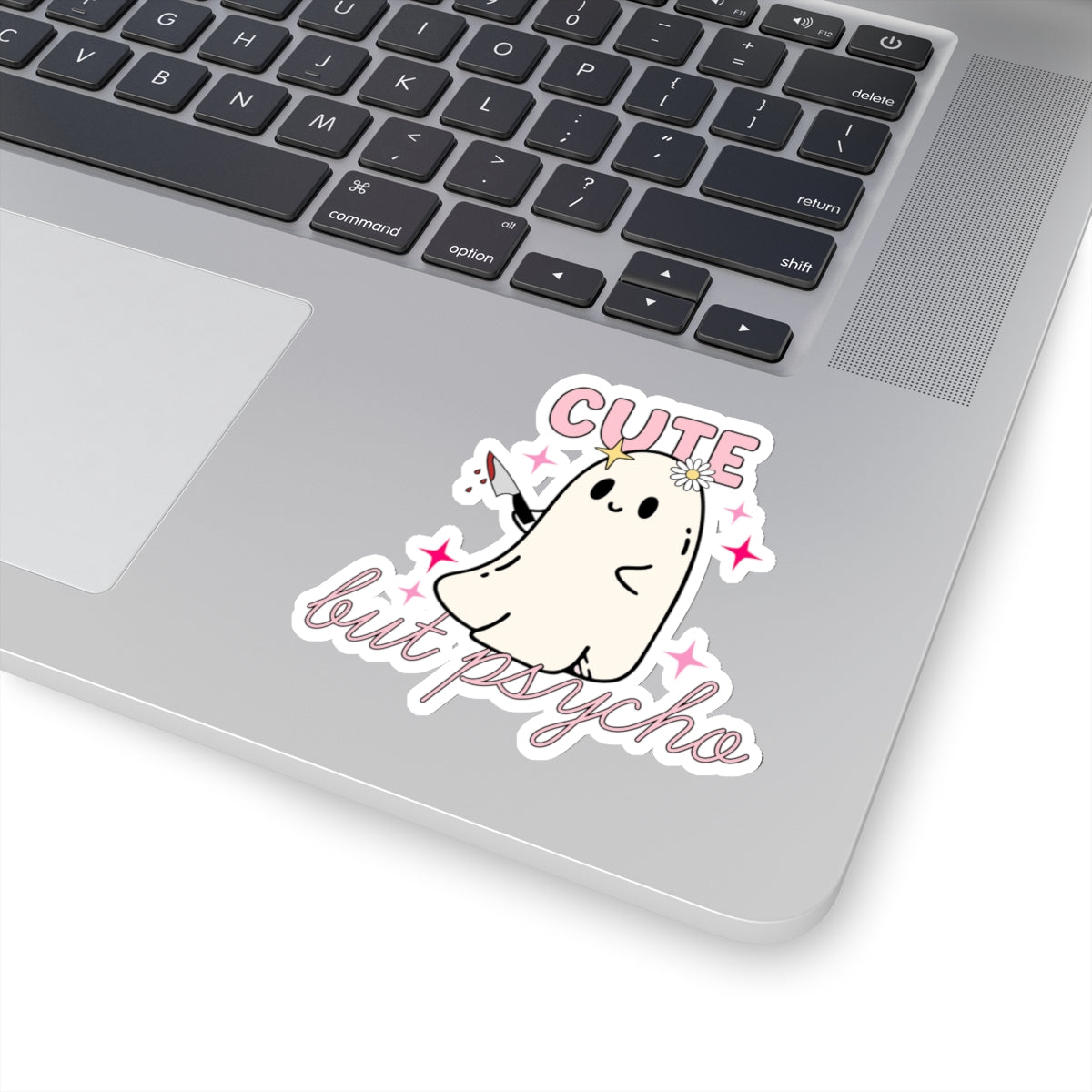 Cute But Psycho Halloween Kiss-Cut Sticker