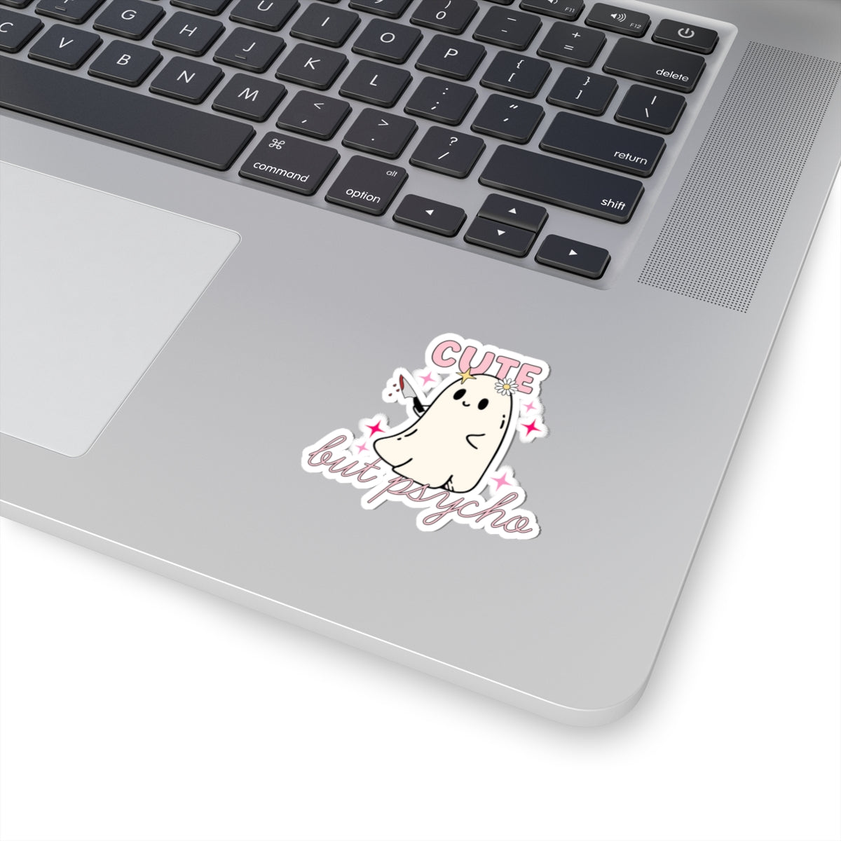 Cute But Psycho Halloween Kiss-Cut Sticker