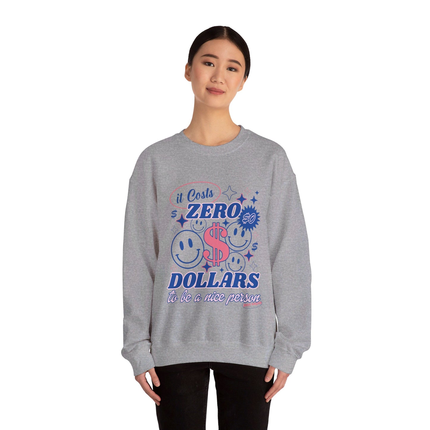 Zero Dollars Sweatshirt Unisex Heavy Blend™ Crewneck Sweatshirt