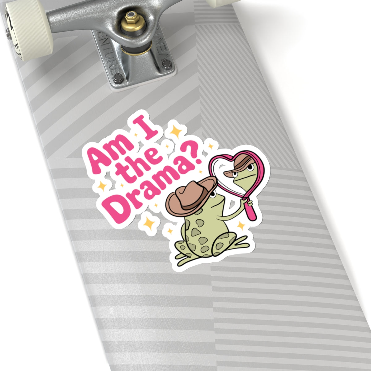 Am I The Drama Frog Kiss-Cut Stickers