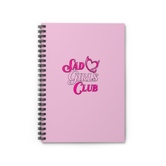 Sad Girls Club Spiral Notebook - Ruled Line