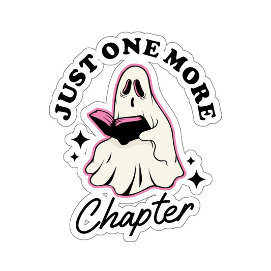 Just One More Chapter Ghost Kiss-Cut Stickers