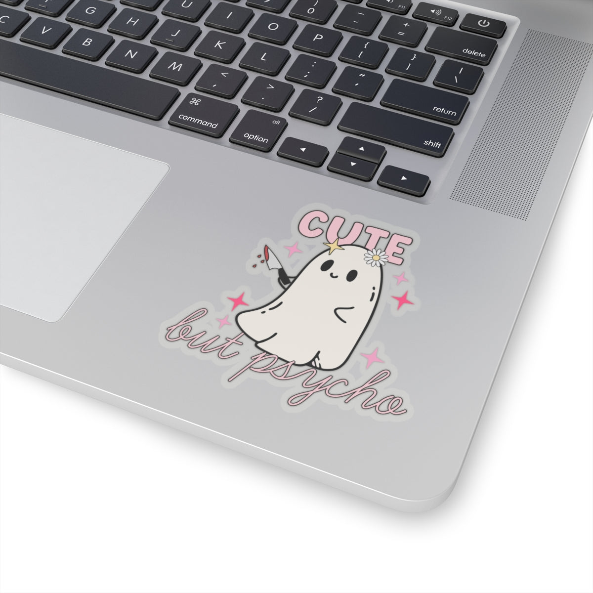 Cute But Psycho Halloween Kiss-Cut Sticker