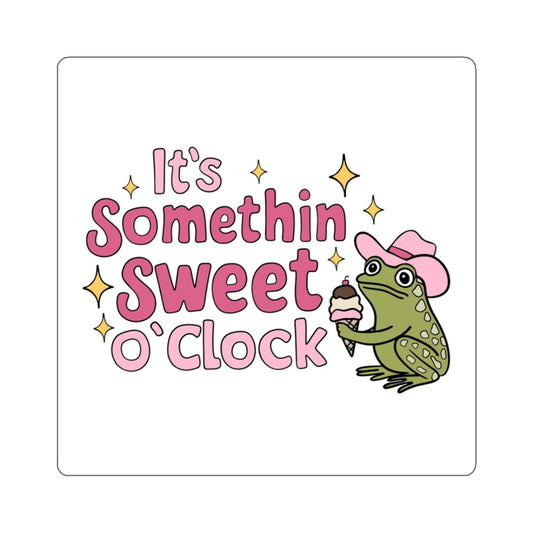 It's Something Sweet O'Clock Kiss-Cut Stickers