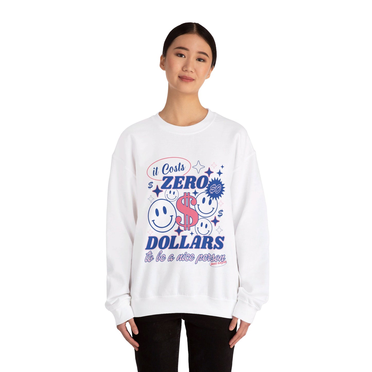 Zero Dollars Sweatshirt Unisex Heavy Blend™ Crewneck Sweatshirt