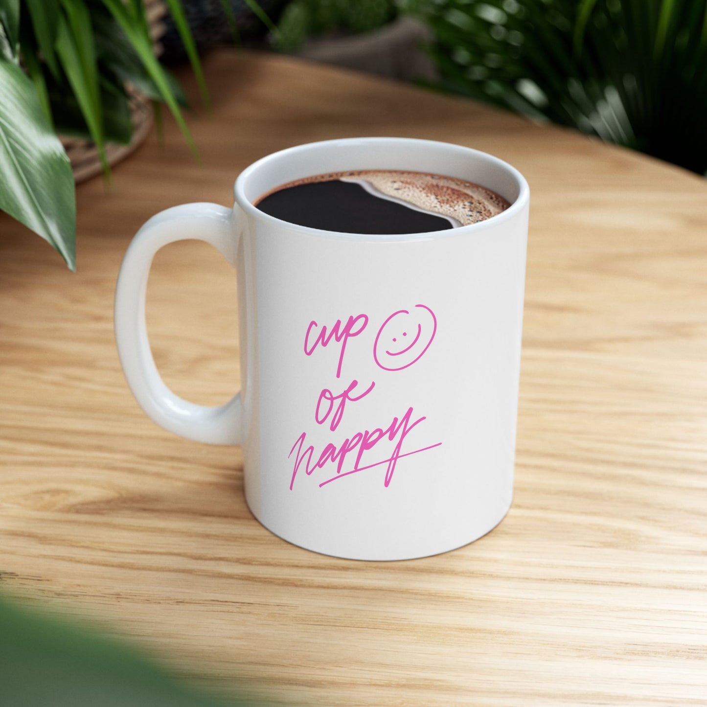 Cup of Happy Ceramic Mug, (11oz, 15oz)